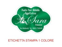 Etichette adesive per fioristi, fiorai e vivaisti (mm 44x30)  (cod.25G)